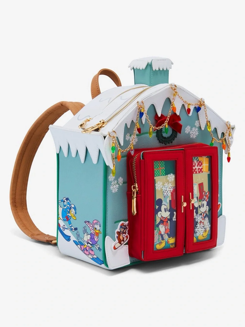Mickey Mouse & Friends Ski House backpack.
